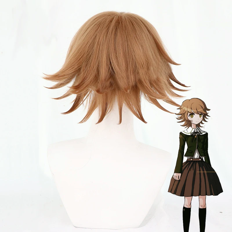 Кума Тихиро Фудзисаки Косплэй костюм Danganronpa парик Для женщин JK форма на Хэллоуин