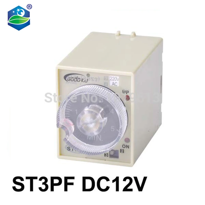 Таймер задержки отключения питания 12 В 8 контактов реле времени 0 ~ 60 секунд ST3PF|relay