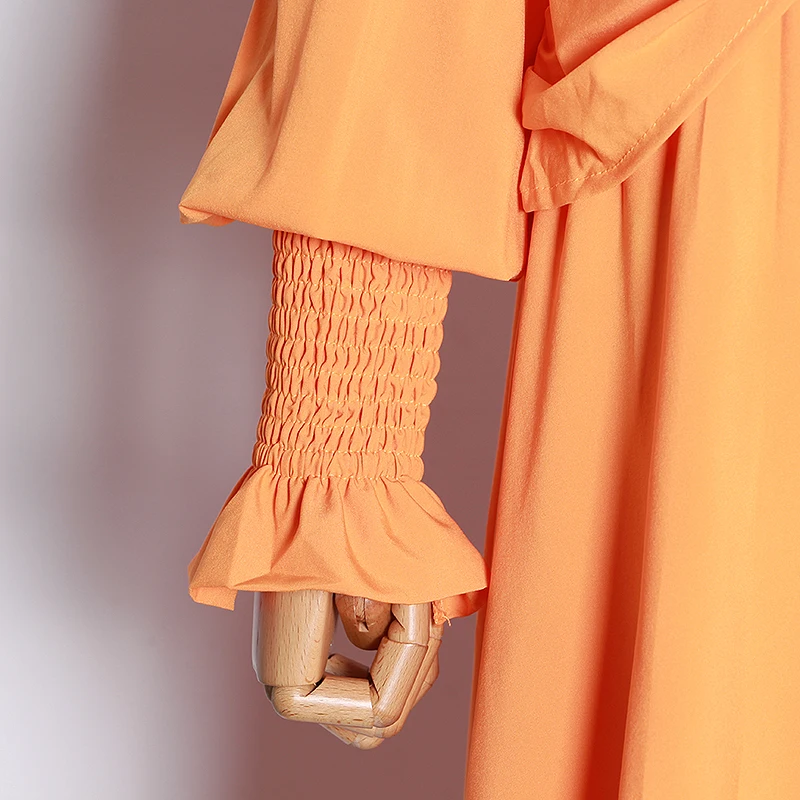 Женское лоскутное платье TWOTWINSTYLE разноцветное до щиколотки с v образным вырезом