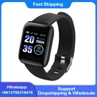 Умные часы D13 для женщин и мужчин, для IOS и Android, электроника, умный фитнес-трекер с силиконовым ремешком, спортивные умные часы 116 Plus