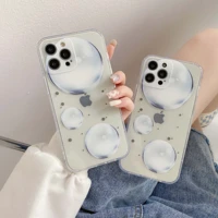 planet bubble phone case for iphone 12 mini 11 13 pro max x 7 8 plus xs max xr cartoon silicone shockproof cover shell funda