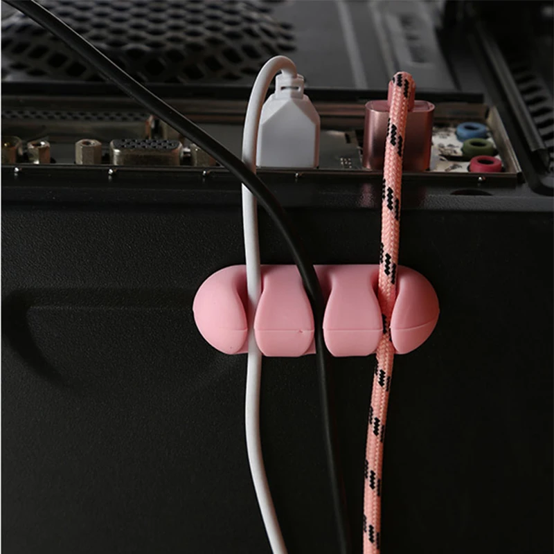 1 шт. силиконовый ЦВЕТНОЙ кабель намотка финишер стеллаж для хранения дома iteam