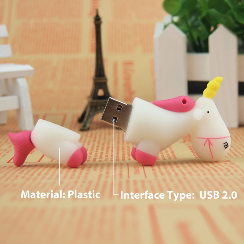Usb флеш накопитель с рисунком единорога 4 ГБ 8 16 32 usb 2 0|USB флэш-накопители| |