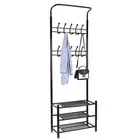 2021 многофункциональный напольный стеллаж для одежды, шляп и обуви, компактная полка для хранения, мебель для гостиной, стеллаж для хранения HWC