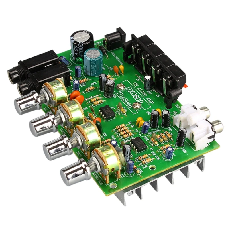 

DX-0809 2.0 Amplifier Audio Board Module DC 12V 40W+40W High-Power Amplifier Board