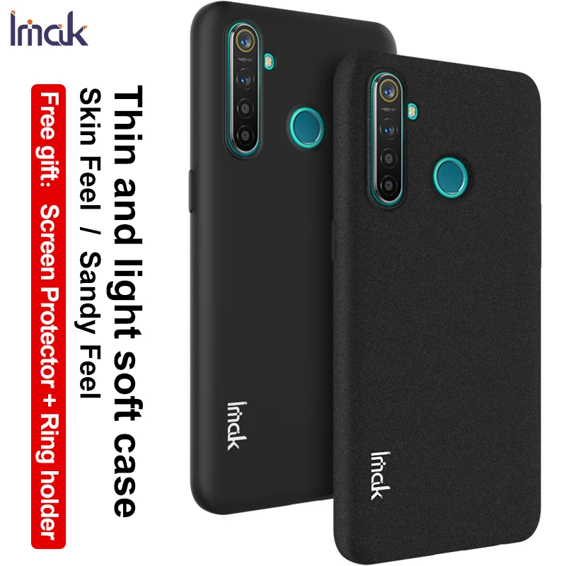 Чехол для OPPO Realme 5 Pro Q с защитной пленкой экрана Imak ковбойская матовая задняя