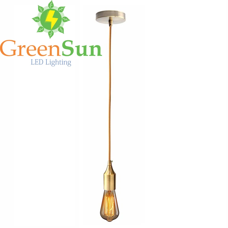 GreenSun 4 шт. красная латунь E27/E26 Потолочный подвесной светильник Медь держатель
