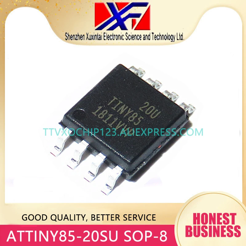 10 шт./лот ATTINY85 20SU TINY85 микроконтроллер IC 8 битный 20 МГц 8KB (4K x 16) вспышка SOIC|Реле| |