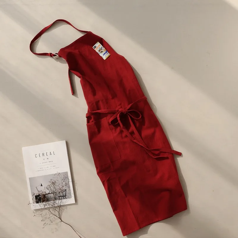 Кухонный Фартук из хлопка и льна регулируемая японская техника для уборки дома