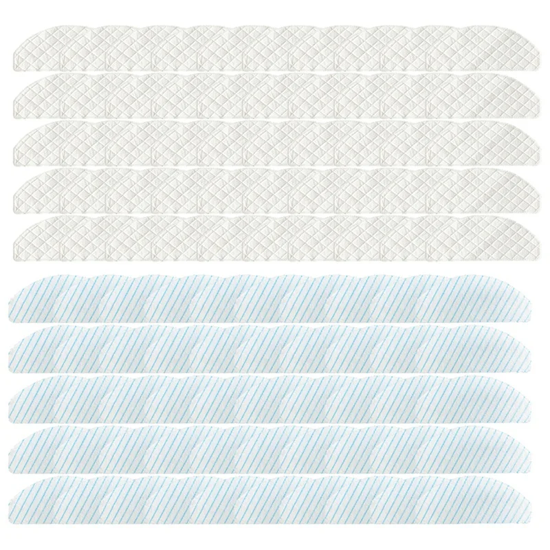 

100 Pack Disposable Mop Pads For Ecovacs Deebot Ozmo T8 AIVI T9 AIVI Robot Vacuum Cleaner Accessories