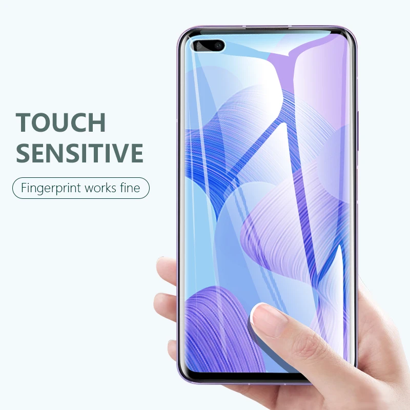 100D полностью изогнутая пленка для huawei Nova 6 5Z 5T 5i Pro Защита экрана Honor V30 P30 Полное