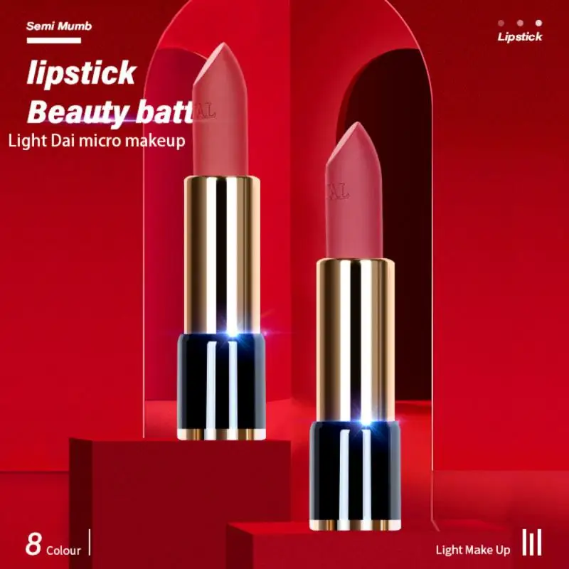 

8 цветов губная помада полуматовая легко окрашивающая бархатная матовая увлажняющая стойкая водостойкая губная помада TSLM1