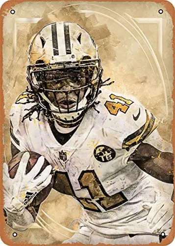 

Metal Sign - Legend Art Alvin Kamara - 8 x 12 Vintage Look Tin Plate