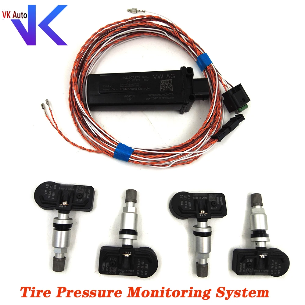 

For VW Octavia pro 2021 Passat B8 Tiguan MK2 Audi A3 8V MQB latest TPMS Tire Pressure Monitoring System 30D 907 273 30D907273