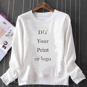 Спортивный костюм унисекс, Свитшот сделай сам под заказ, с принтом, бесплатная доставка, пуловер