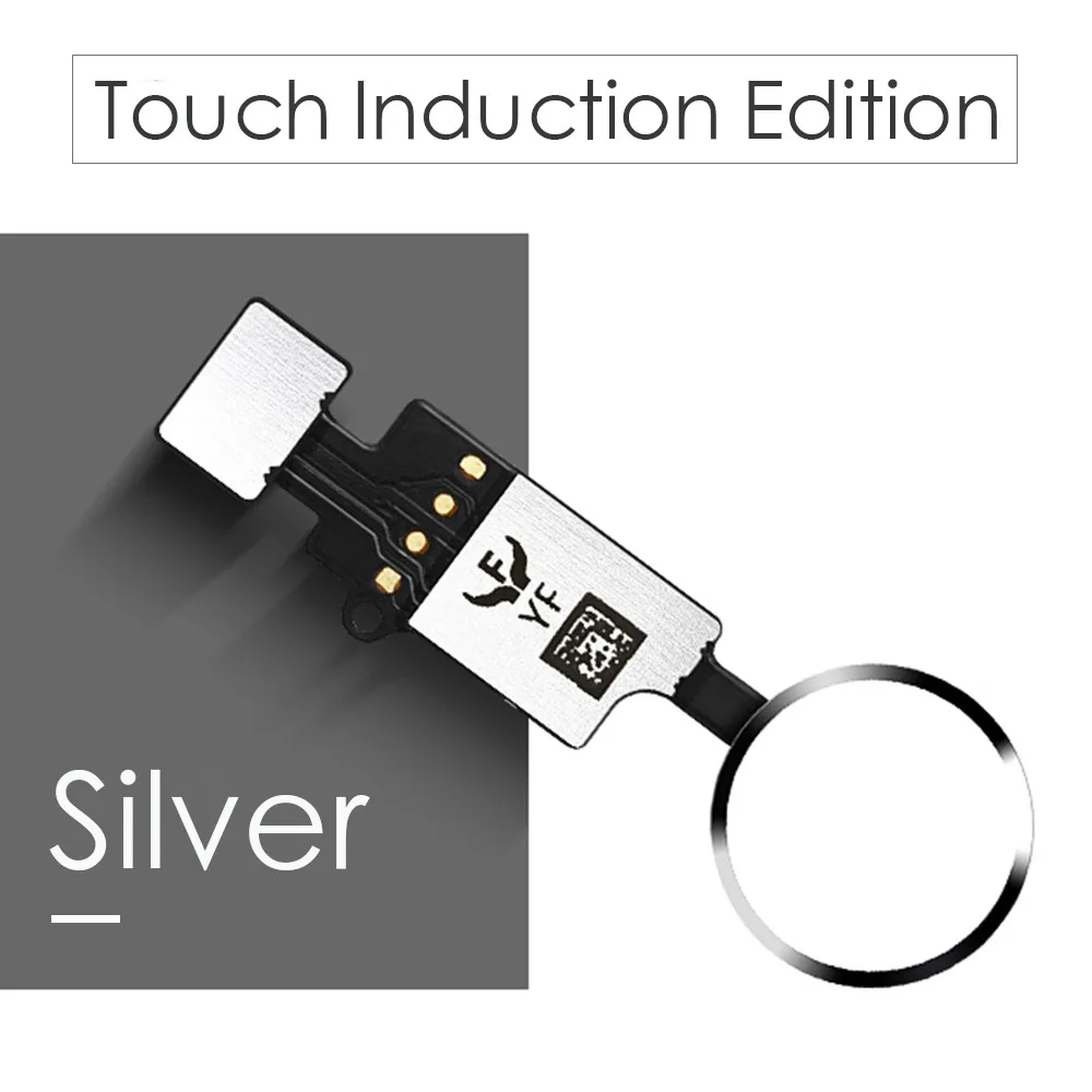 YF-Touch-Silver JC/Meibi 5th YF HX 3rd Gen универсальная кнопка home для iPhone 7 7G 8 8G Plus клавиатура меню Функция возврата без touch ID - Цвет: YF-Touch-Silver