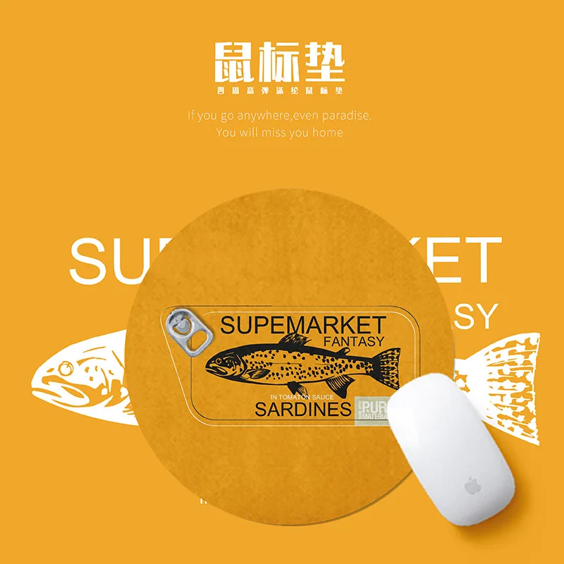 

Cute Cartoon Creative Fish Can Mouse Pad Student Computer Mouse Antiskid Notebook Pad Office Keyboard Protective Pad Desk Mat