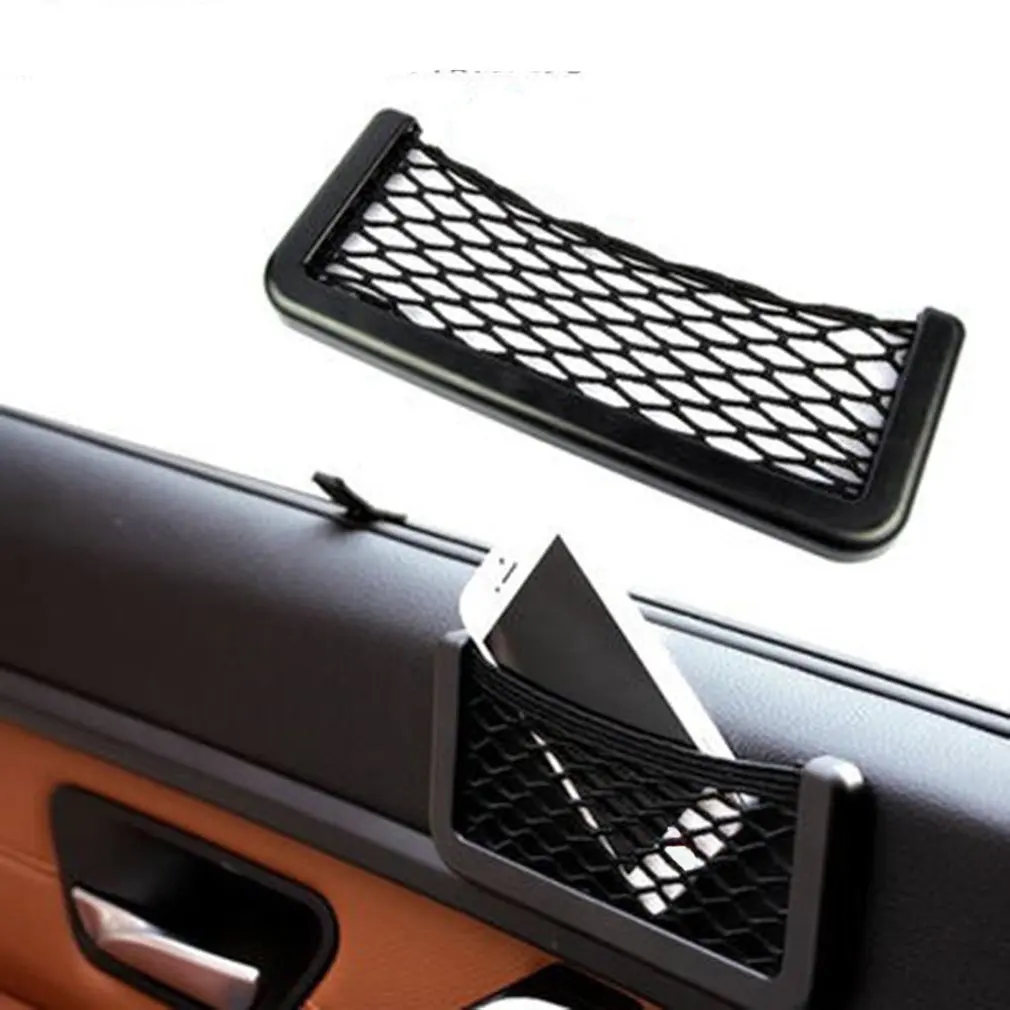 Car Ceiling Mesh Storage Bag Simple Breathable Zipper Adjustable Auto Stowing Tidying Interior Accessories | Автомобили и
