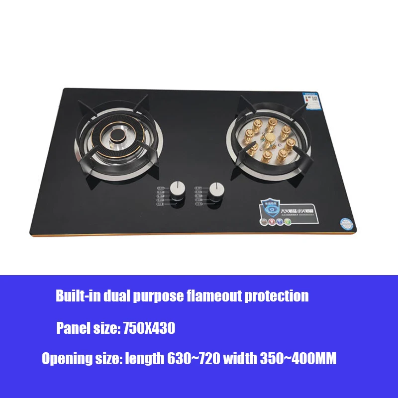 Energy-Saving Stainless Steel 5.2KW Mandarin Duck Raging Fire Double Stove/GH906 Natural Gas Stove Liquefied Gas Stove