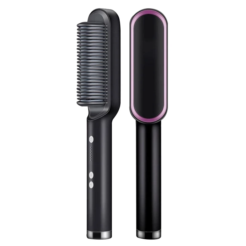 

Multifunctional Professional Hair Straightener Tourmaline Ceramic Hair Curler Brush Hair Comb Straighteners Curling Hair Iron