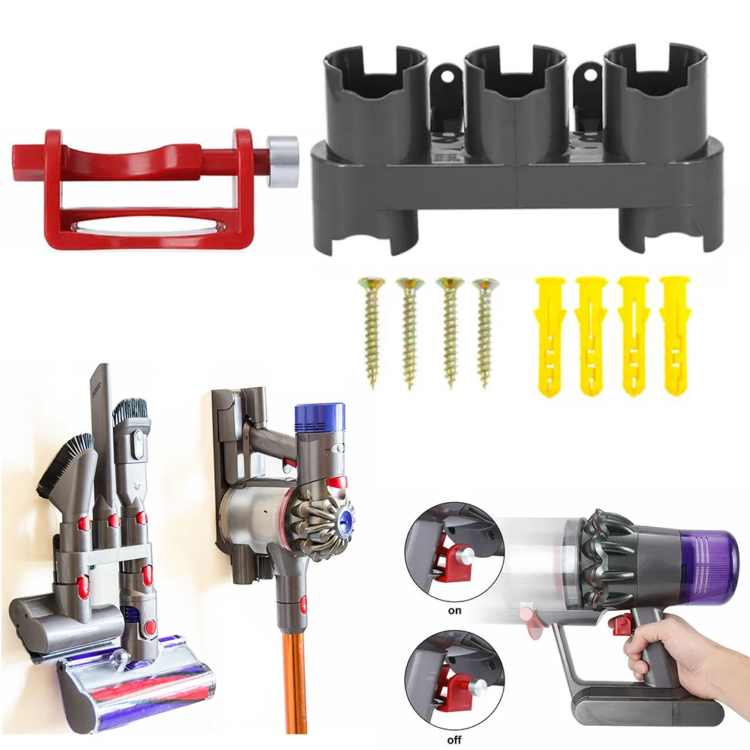 

Storage Holder Base Trigger Lock For Dyson V7 V8 Vacuum Cleaner Parts Household Cleaning Parts Replacement Tools