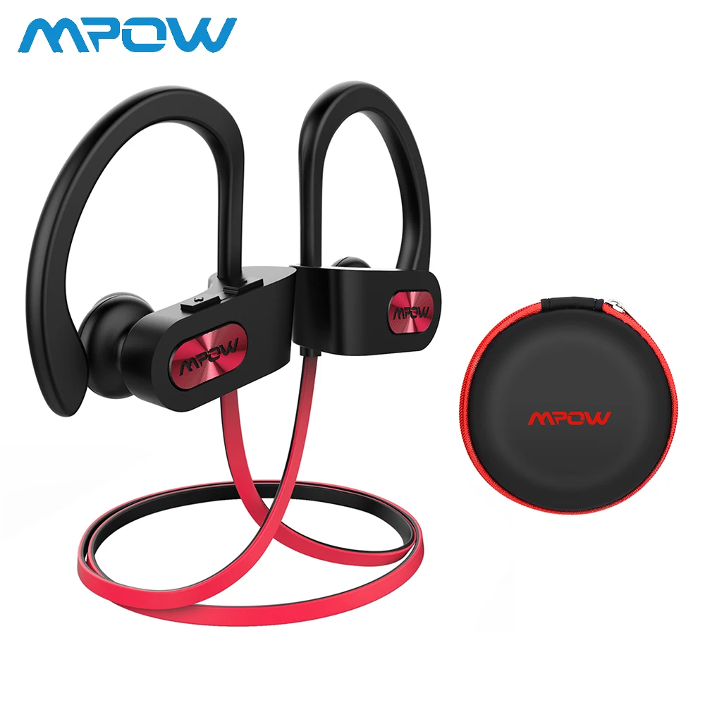 Mpow пламя Bluetooth наушники IPX7 водонепроницаемые беспроводные наушники-вкладыши HiFi стерео спортивные наушники с микрофоном чехол для переноски