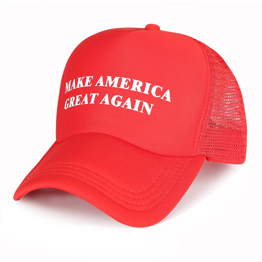 Бейсболка красная хлопковая кепка Mam Make America Great Again сетчатая Детская