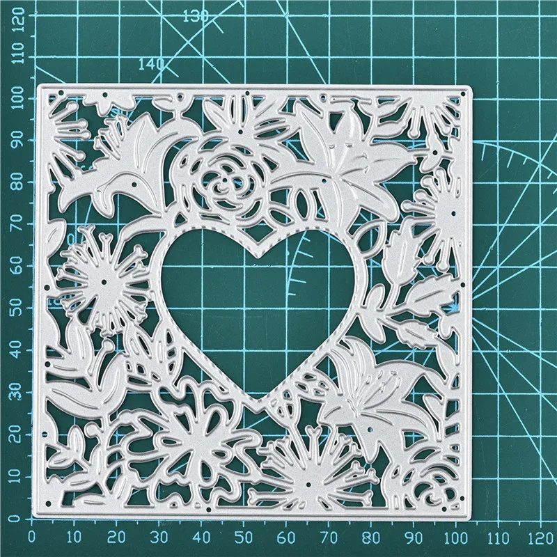 GJCrafts Love Flower Frame металлические режущие штампы новые 2019 для скрапбукинга альбом