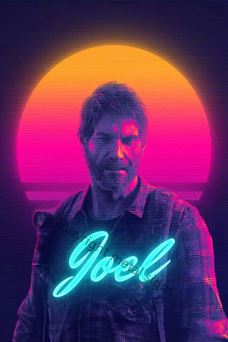 

Жестяная винтажная металлическая вывеска Joel The Last Of Us в стиле ретро, жестяные таблички, Настенный декор, неоновая вывеска для паба, дома, клуб...