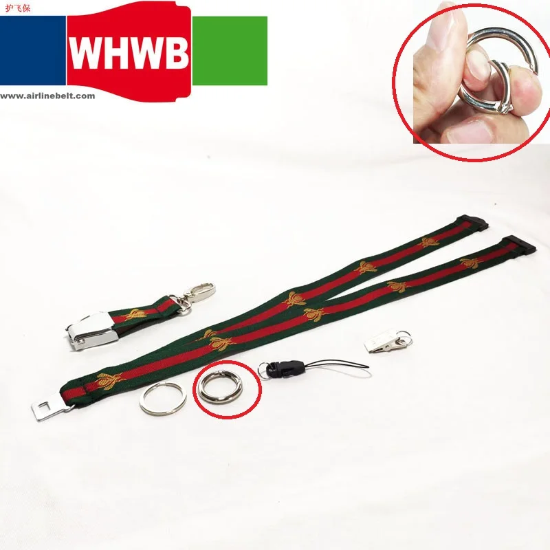 25 мм Пряжка самолета шнурок для ключей пчела галстук ремень ключ ID автомобиль