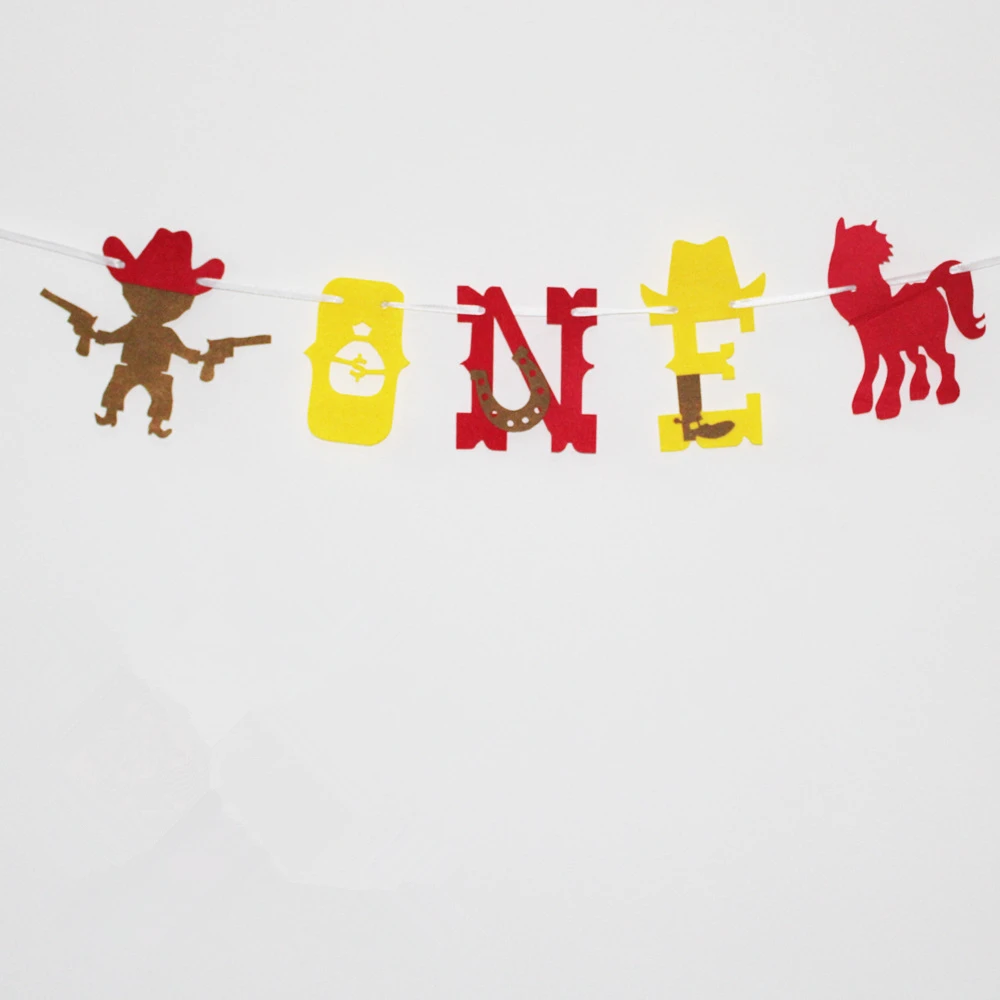 Двойной ганнер с днем рождения баннер лошади подковы Гирлянда для Вестерн