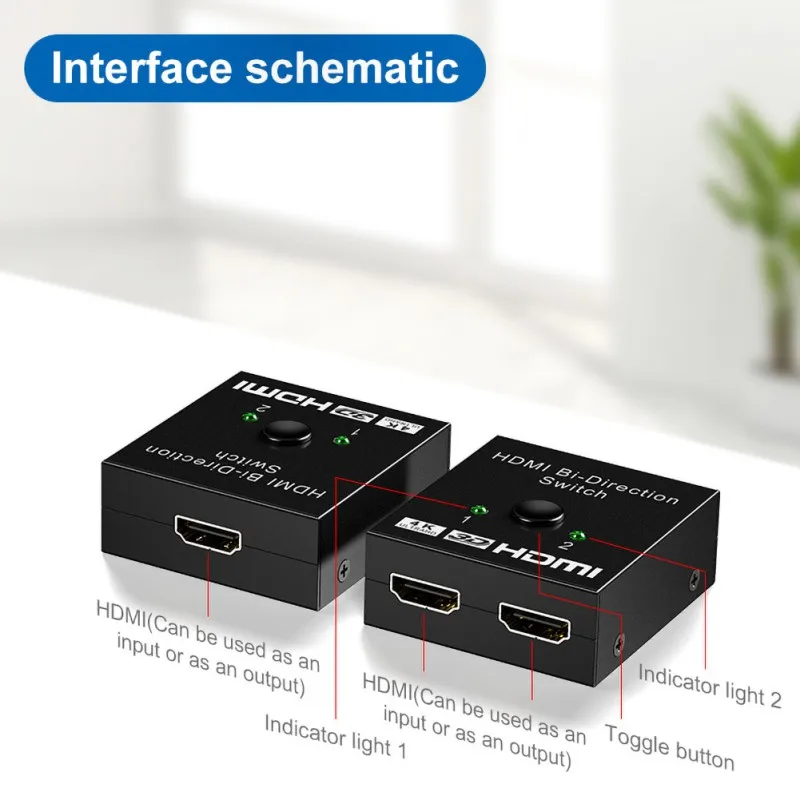 Двунаправленный Кабель HDMI 2 0 переключатель разветвитель концентратор адаптер