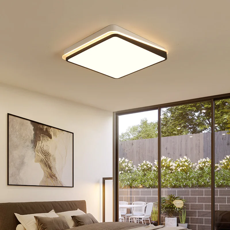 Minimalism Modern Led Ceiling Lihgts For Living room Bedroom lights lampara techo White+Black Nordic led Lamp fixtures | Лампы и