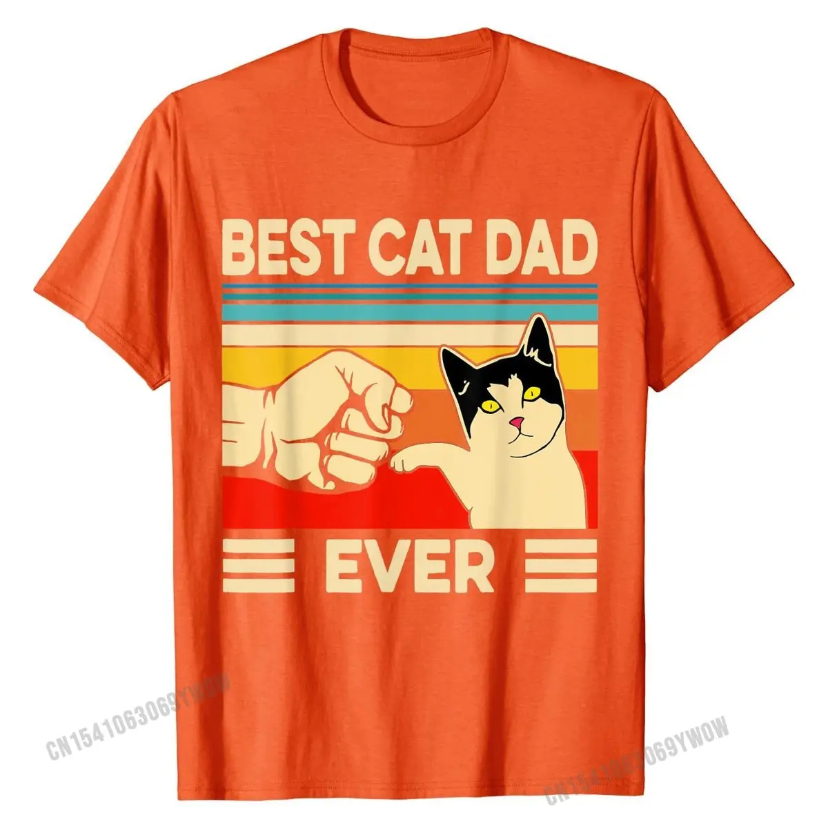 Футболка с надписью &quotЛучший Кот Папа&quot забавная футболка на День отца подарок