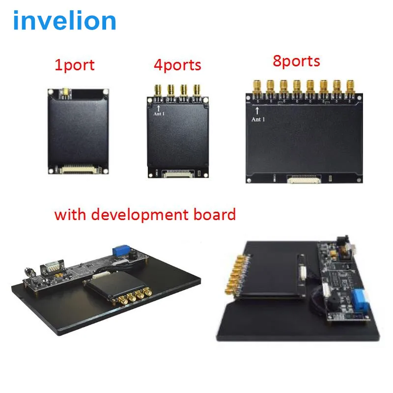 professional uhf supplier 8 ports impinj r2000 rfid reader module Multi-tag reading 1- 500 tags/second with free English SDK |