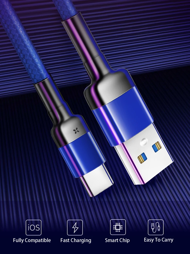 

For Samsung S20 Xiaomi 10s Redmi Note 9s Huawei P40 Quick Charge Mobile Phone Charger Type-C Cable,Usb Type C Fast Charging Cord