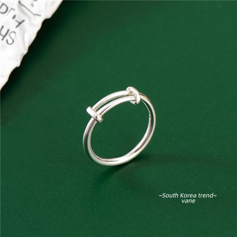 

Fashion New Arrivals 925 Sterling Silver Telescopic Push Pull Adjustable Rings Jewelry