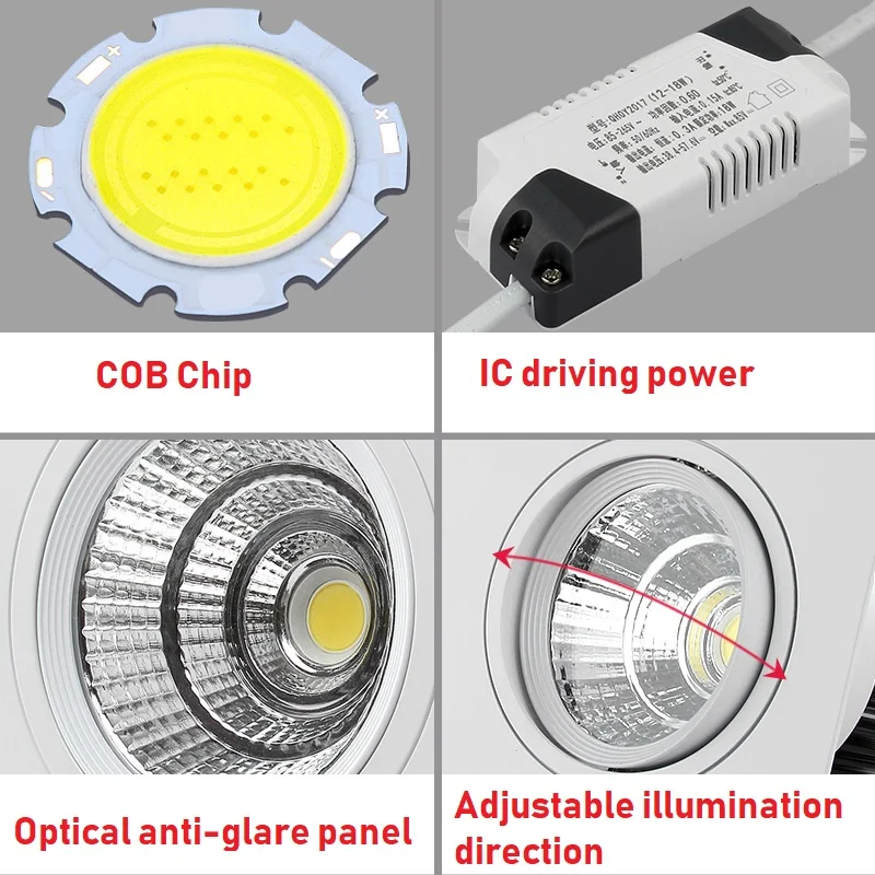 LukLoy светодиодный встраиваемый решетка осветительной лампы выставочный зал
