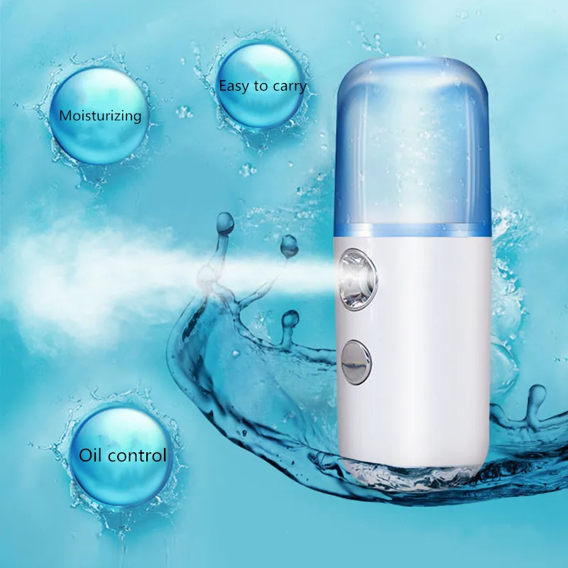 

30ML Nano Face Steamer USB Nebulizer Facial Sprayer Humidifier Hydrating Anti-aging Wrinkle Women Beauty Skin Care Disinfect