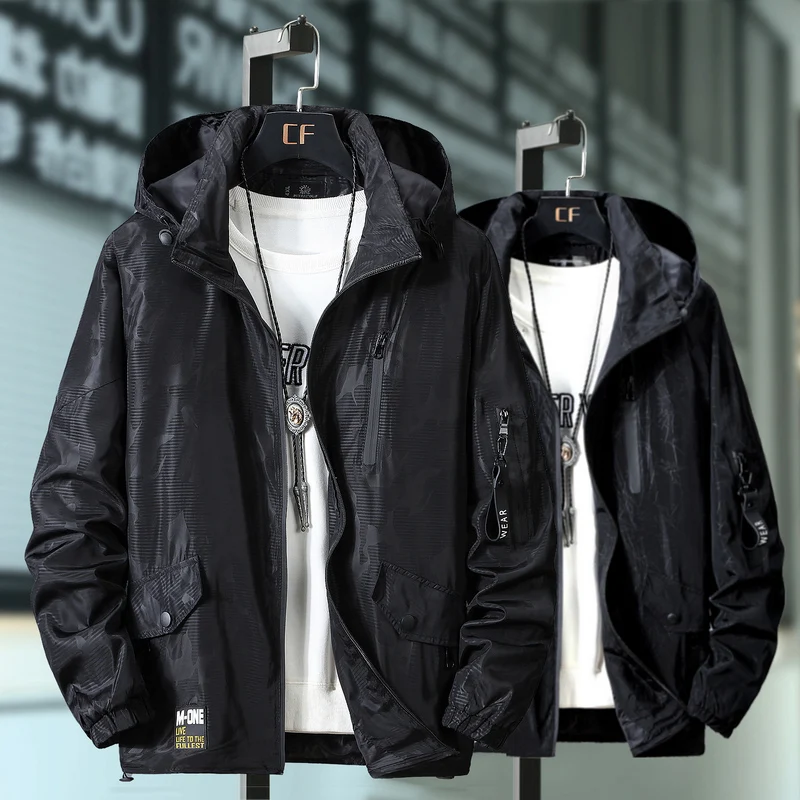 10XL 9XL 8XL 7XL 6XL телефон весна осень Мужская Повседневная Уличная одежда с капюшоном