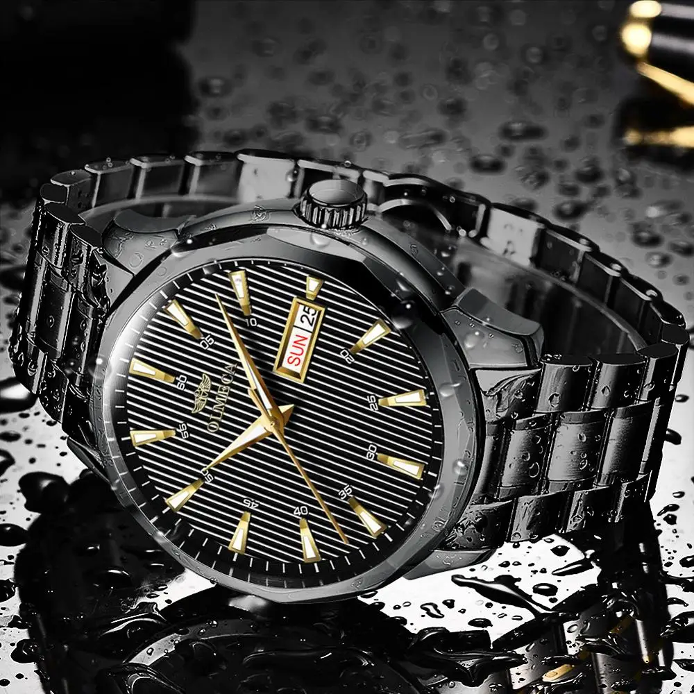 Часы наручные OLMECA Мужские кварцевые модные повседневные брендовые