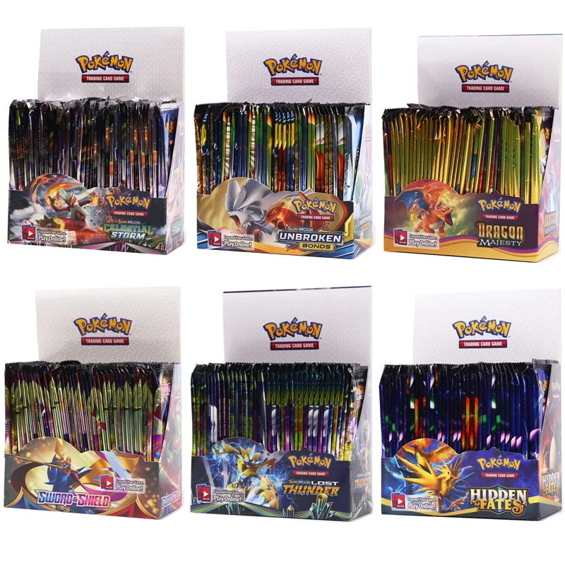 

Pokemon English Cards Sun & Moon Unified Minds Evolutions 324Pcs/Box Trading High imitation Card Shining Game Collection Toys