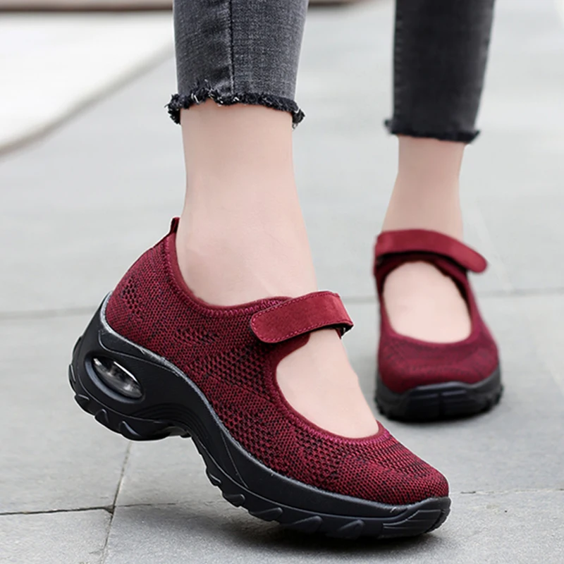 

Tennis Shoes Women Summer Mesh Chunky Sneakers Female Flats Platform Casual Shoes for Women Walking Footwear Increase 5cm zapato