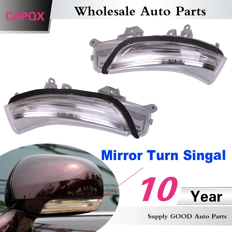 CAPQX 2 шт. боковая Зеркало заднего вида светодиодный мерцающий светильник