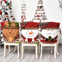 christmas decoration doll chair cover creative santa claus snowman elk style european and american festive party household items