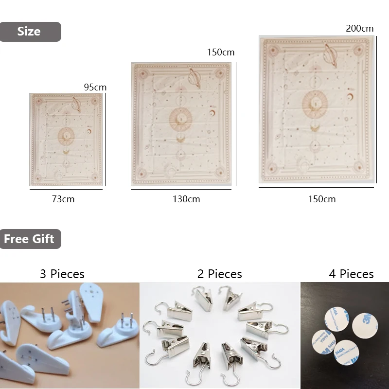 Астрология Лунная фаза Таро гобелен настенный колдовские украшения для спальни