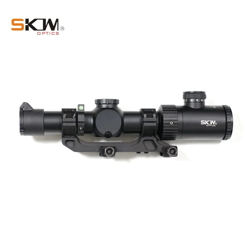 SKWoptics 1,25-5x26A тактические оптические Прицелы Охотничьи для АК AR, M4 прицел калашникового прицела BDC Сетка 30 мм цельное крепление