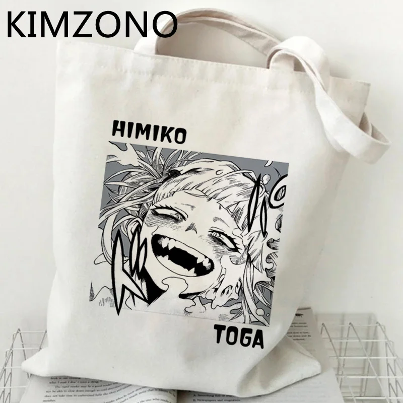 

Сумка для покупок My Hero моя геройская Академия химико Тога, холщовые сумки, многоразовые сумки, тканые сумки, шопперы