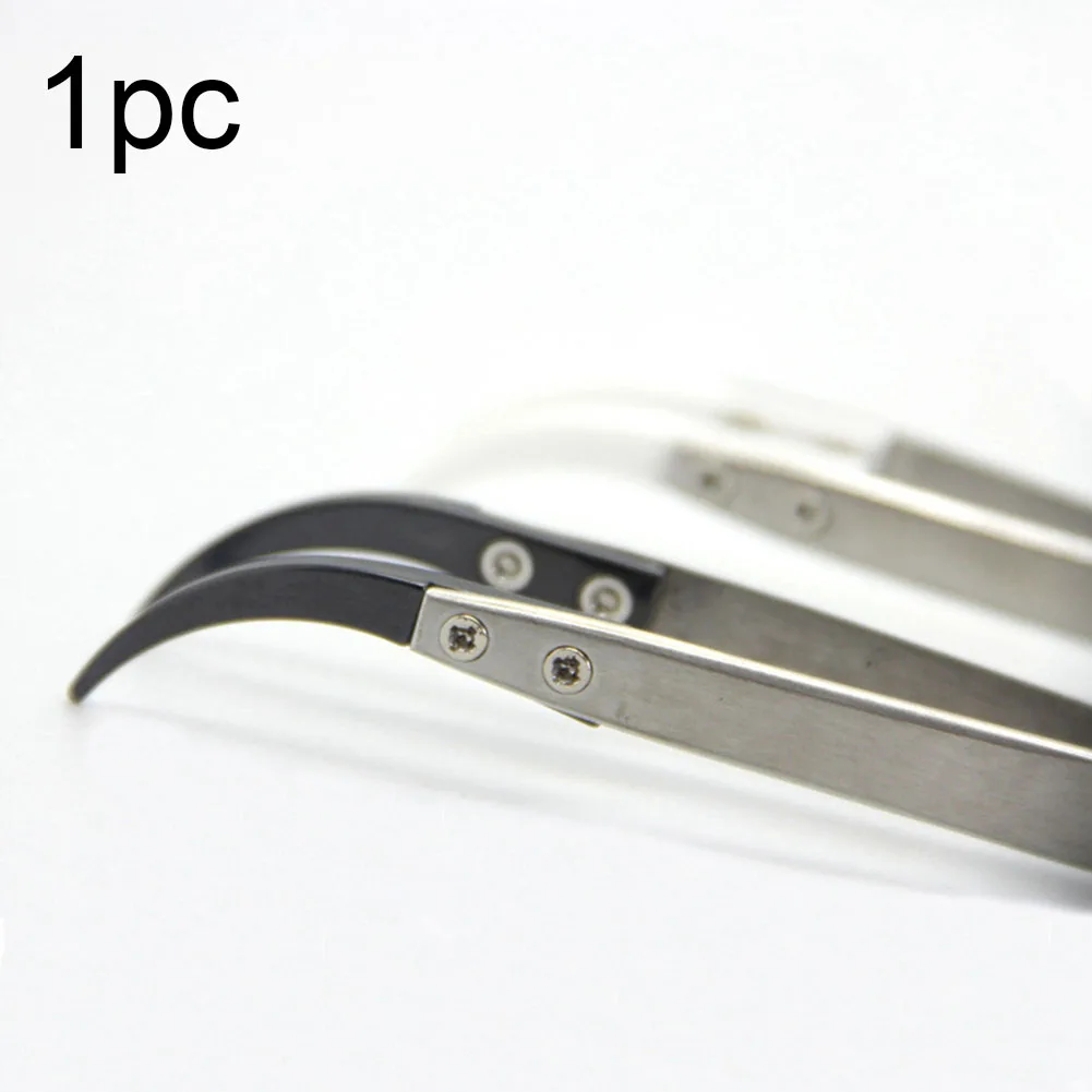 

Stainless Steel Handle Durable Ceramic Tweezers Anti-Corrosion Solid High Temperature Resistance Static-free Hand Tool For Craft