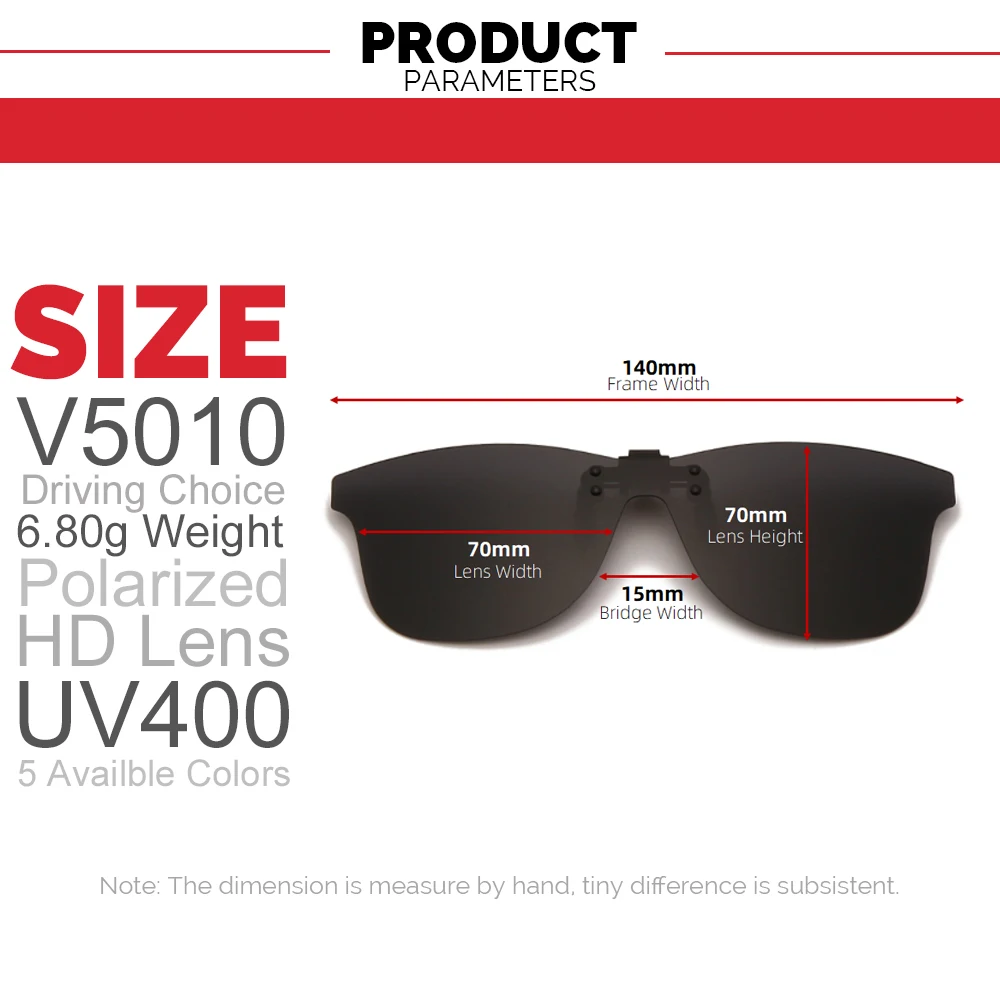 

Integrated Oversized Square Flip up Clip on Sunglasses Men Fishing Mirror Big Polarized Clips Women Driving Eyewear Accessory